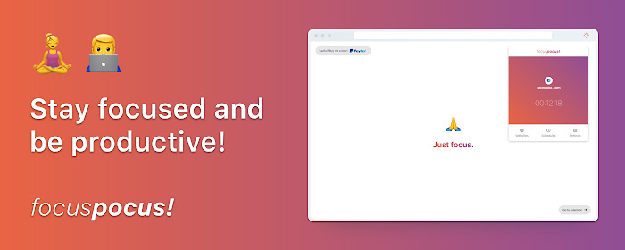focuspocus: Productivity & Site Blocker marquee promo image