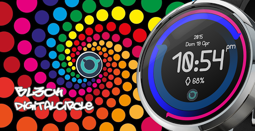 Digital Circle Watch Face