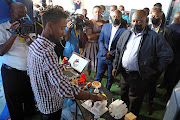 President Cyril Ramaphosa visiting the Mafikeng digital innovation hub in Mahikeng ahead of the presidential Imbizo in the North West province.