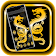 Luxury Gold Black Dragon Theme icon