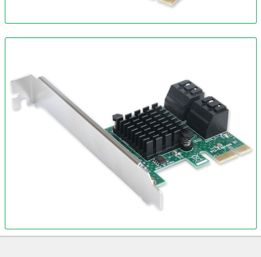 Title 2, PCIE to SATA3.0 expansion card adds SATA ports....