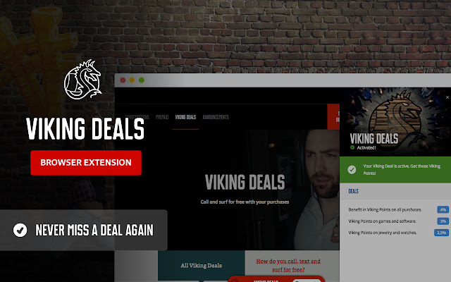 Viking Deals chrome extension