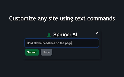 Sprucer AI: Live CSS Editor