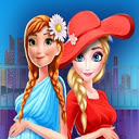 Elsa and Anna Pregnant Mall Shopping Chrome extension download