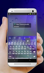 Icy rain TouchPal Skin Screenshots 1