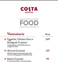 Costa Coffee menu 2