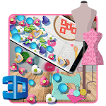 Cover Image of ダウンロード 3D Cute Girly Needle Craft Gravity Theme🧣 1.1.1 APK