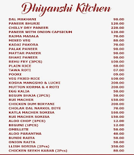 Dhiyanshi Kitchen menu 1