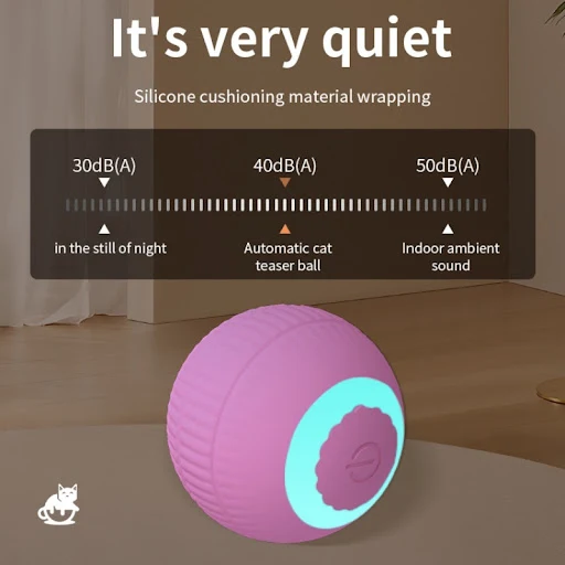 Smart Cat Toys Automatic Rolling Ball Electric Cat Toys Interactive For Cats Training Self-moving Kitten Toys Pet Access