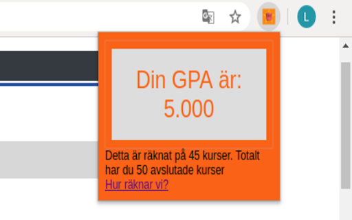 Beräkna GPA LADOK