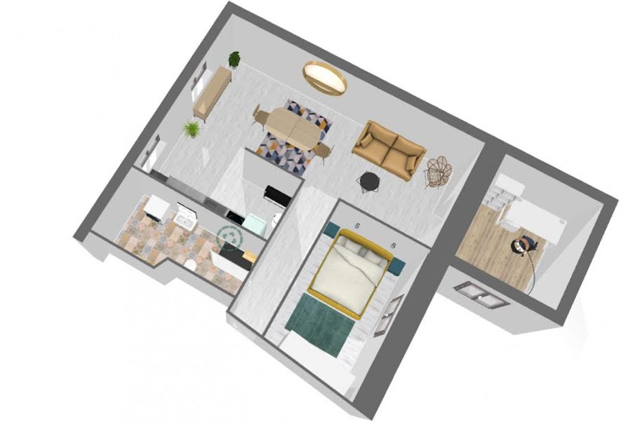 Vente appartement 3 pièces 54 m² à Bruyeres-le-chatel (91680), 139 000 €