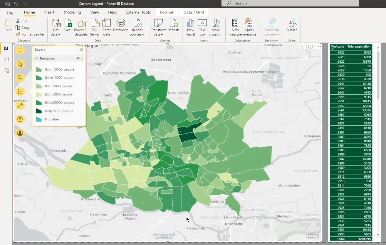 Power BI Map Visual