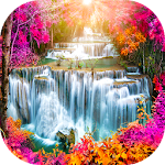 Cover Image of ดาวน์โหลด Waterfall Backgrounds Live HD 7.1 APK