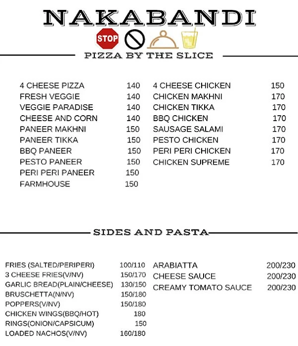 Nakabandi menu 