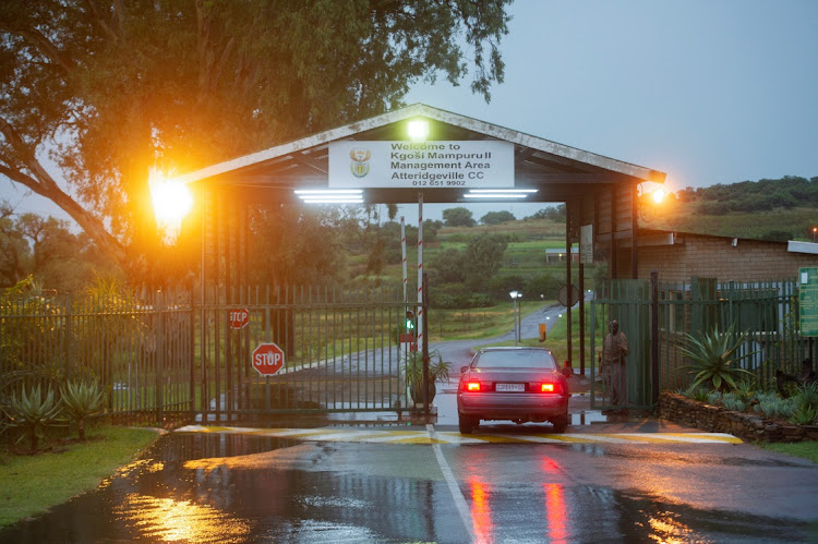 View of the Atteridgeville Correctional Centre entrance where former athlete Oscar Pistorius, convicted for killing his girlfriend, Reeva Steenkamp in 2013 is applying for parole.