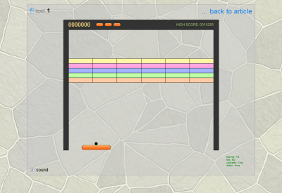 Breakout screenshot 1