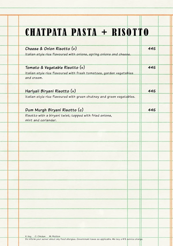 The Market Project by PizzaExpress menu 