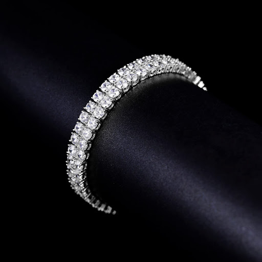 Title 1, European Hip Hop 3MM Inlaid Zircon Tennis Brace...
