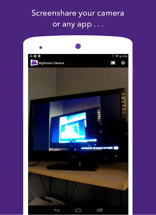 Android application BigScreen Broadcast screenshort