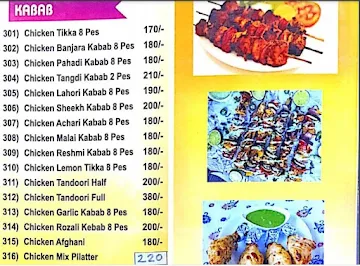 Mughal Palace Family Restaurant menu 