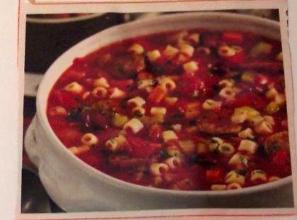 Sausage & 
Minestrone
Soup