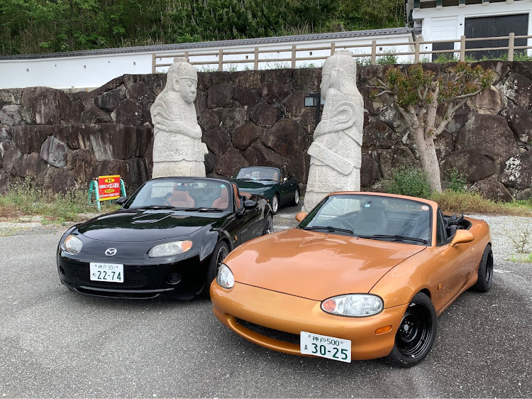 ロードスターのロードスターリアルガチャ♪・ロードスターNAガチャ♪・🌴あわじ愛らんど・蒸し暑いけど楽しい！(^○^)・厄除けの神！いぬしし^ ^に関するカスタム事例の投稿画像3枚目