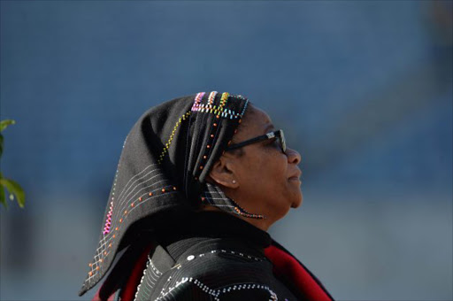 Thandi Modise during the funeral service of Struggle icon Winnie Madikizela-Mandela on April 14, 2018 in Johannesburg, South Africa. Madikizela-Mandela died at the age of 81 after a long illness. Picture: Gallo Images