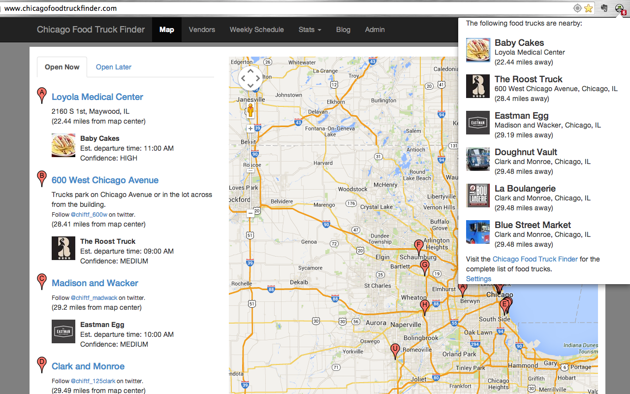 Food Truck Finder Notifier Preview image 0