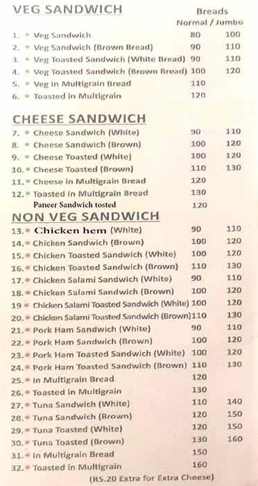 Novelty Dairy & Stores menu 