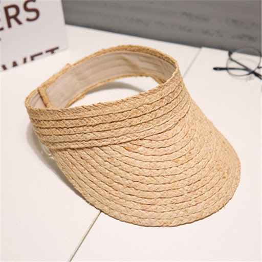 Title 6, Ladies Summer Handmade Woven Raffia Straw Sun V...