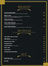 Fenicia Lounge Goa menu 1