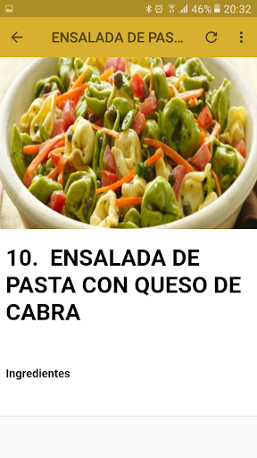 Ensaladas frías  ?