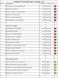 Bombatt Bakers menu 3