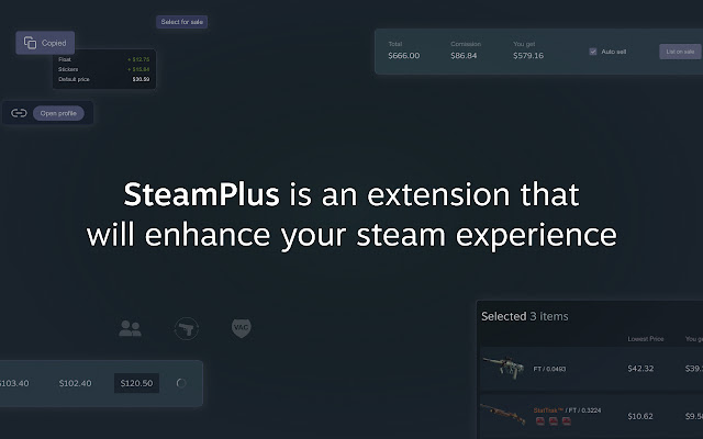 Steam Plus chrome extension