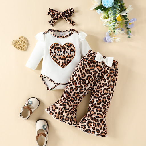 Title 12, Embroidered long-sleeved triangle romper with b...