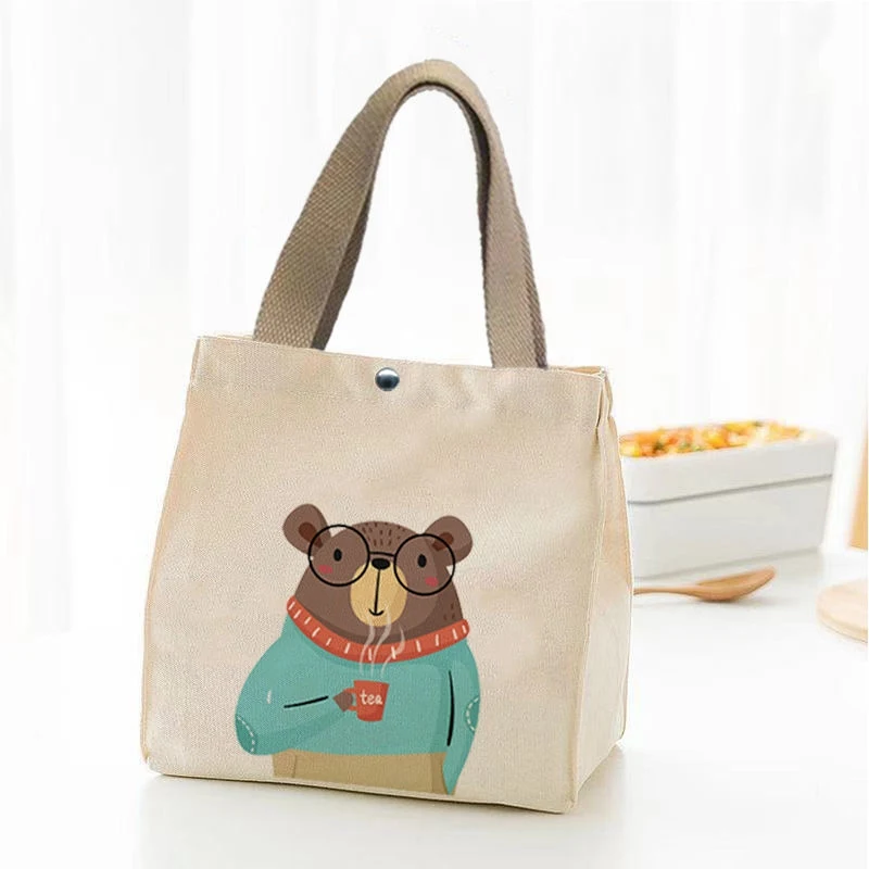 Bolso de lona para mujer Serie Verano Dibujos animados Portátil. Perfecto para el verano, ligero y fácil de transportar para tus aventuras diarias.