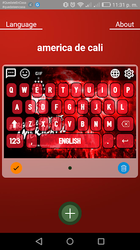 Teclado América de cali