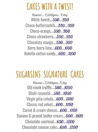 Sugar Sins menu 3