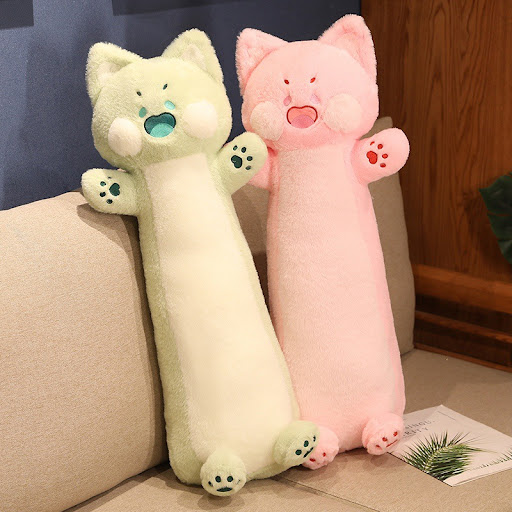 Title 3, Dudu Meow Long Throwing Pillow Plush Toy Doll, ...