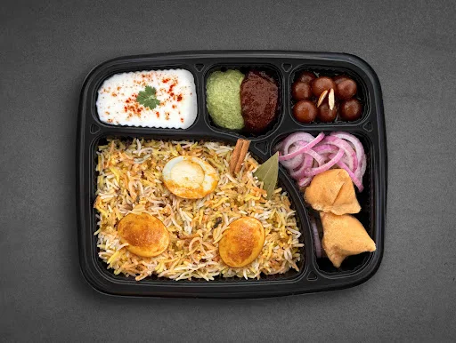 Egg Biryani Thali