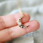 Golden Crescent Moon