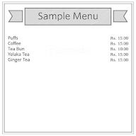 Chithra Coffee Bar menu 1