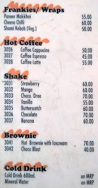 The Bon Bon Bakers menu 4