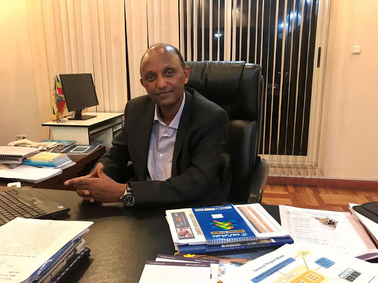 Daniel Bekele, former political prisoner and Africa director at New York-based Human Rights Watch, now heading the government's human rights commission, speaks during a Reuters interview in Addis Ababa, Ethiopia November 15, 2019.