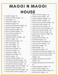 Maggi N Maggi House menu 1