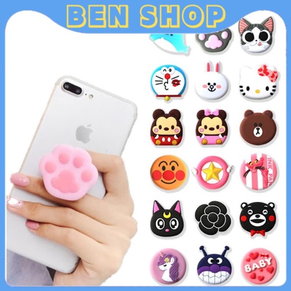 Giá Đỡ Điện Thoại Popsocket - Ring Pop Hình Thú - Phụ Kiện Ben