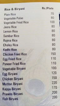 Mayur Restaurant menu 8