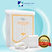 Bông Tẩy Trang 222 Miếng Cotton Pads 3 Lớp, Sợi Bông Tự Nhiên Mềm Mịn Hút Nước Tốt