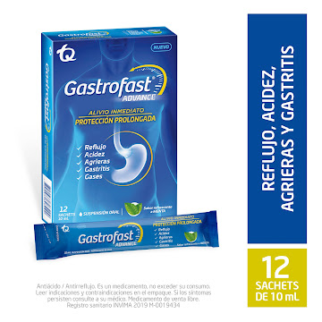 Gastrofast Advance 10 ml Tecnoquimicas Caja x 12 Sachets  