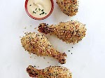 Panko-Crusted Chicken Drumsticks with Honey-Mustard Dipping Sauce was pinched from <a href="http://www.myrecipes.com/recipe/panko-crusted-chicken-drumsticks-50400000130054/" target="_blank">www.myrecipes.com.</a>